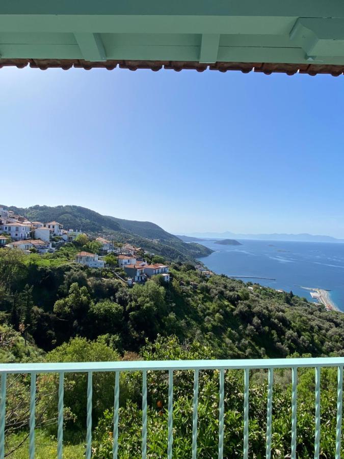 The Balcony Villa Glossa Buitenkant foto