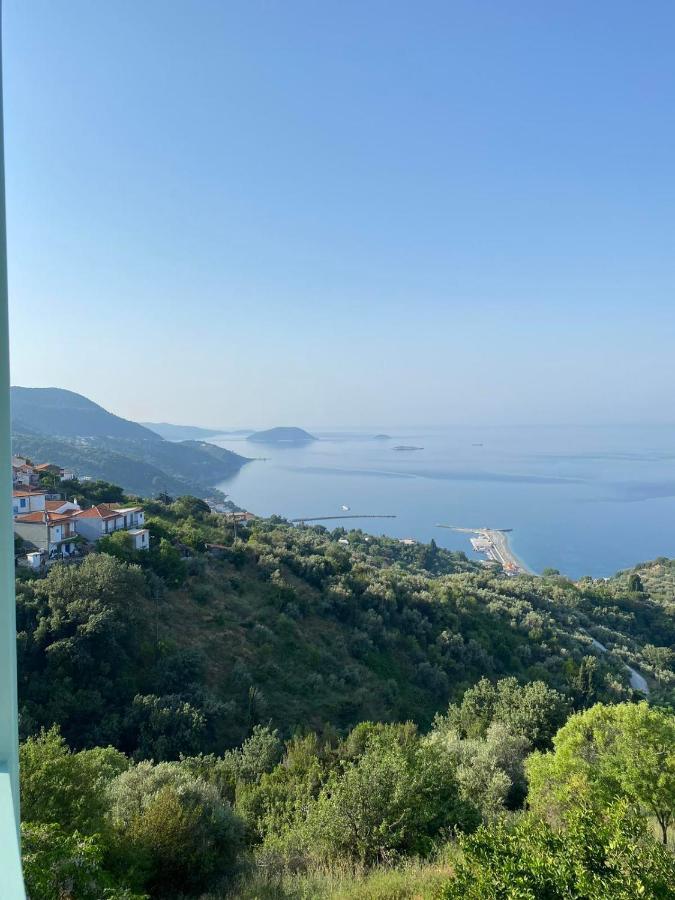 The Balcony Villa Glossa Buitenkant foto